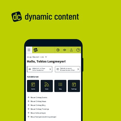 CMS Software dynamic content